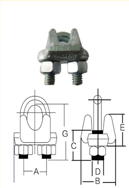 U.S Type Drop Forged Wire Rope Clip